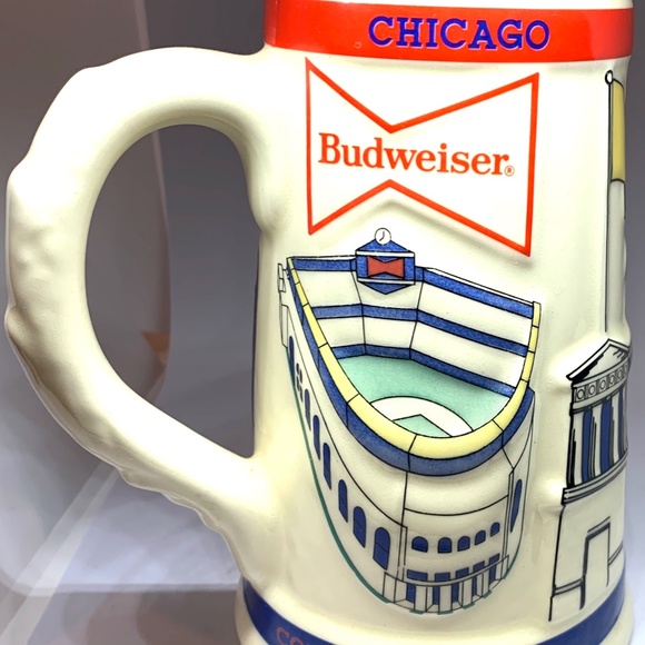 BUDWEISER 1982 VINTAGE CHICAGO BEER STEIN Excellent Condition - Picture 6 of 8